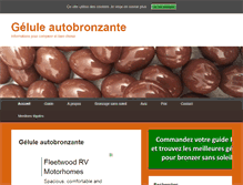 Tablet Screenshot of gelule-autobronzante.com